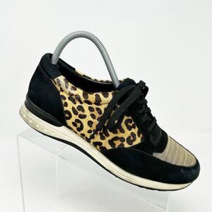 Vaneli Sport Women's Animal Print Sneakers Size 8M Casual Lace Up Shoes
